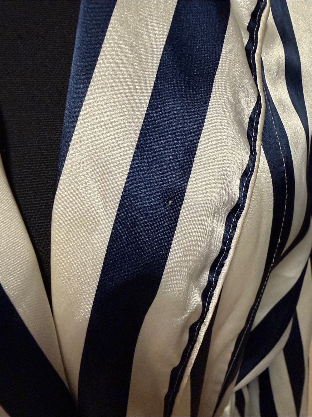 Vintage Victoria's Secret Navy and White Striped Robe - Picture 3 of 6
